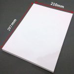100 Blatt A4, nicht klebendes Druckpapier, blanko, selbstklebendes Etikettenpapier für den Laser- und Tintenstrahldruck, Glossy, Matte – Bild 2