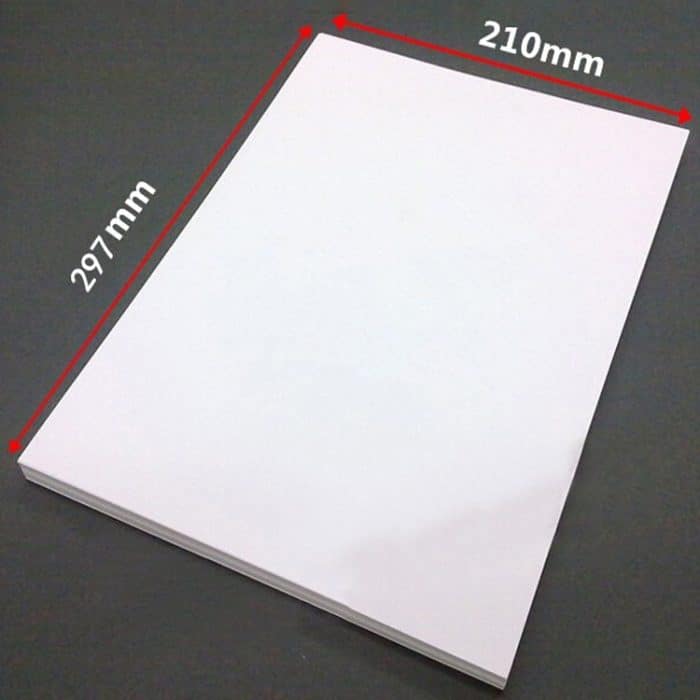 100 Blatt A4, nicht klebendes Druckpapier, blanko, selbstklebendes Etikettenpapier für den Laser- und Tintenstrahldruck, Glossy, Matte – Bild 2