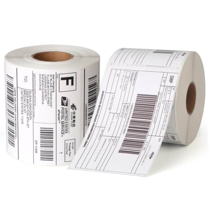 Thermoselbstklebendes Versandetikettenpapier ist für den XP-108B-Drucker geeignet, 100 x 100 x 500 Sheet/ Roll, 100 x 150 x 350 Sheet/ Roll – Bild 2