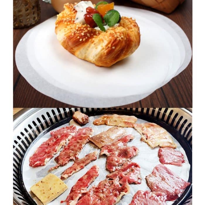 10 Packungen doppelseitiges Silikonöl-Backpapier, Kuchen, Kekse, Pizzablech, antihaftbeschichtetes, fettdichtes Papier – Bild 5