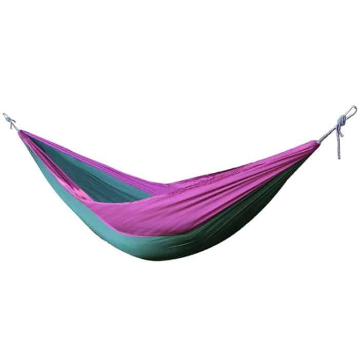 TBD0572218901A.jpg DR001 Outdoor-Einzel-Freizeit-Fallschirmtuch-Hängematte, Innenschaukel, 230x90cm Purple, 230x90cm Green – Bild 1