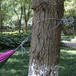 DR001 Outdoor-Einzel-Freizeit-Fallschirmtuch-Hängematte, Innenschaukel, 230x90cm Purple, 230x90cm Green – Bild 3