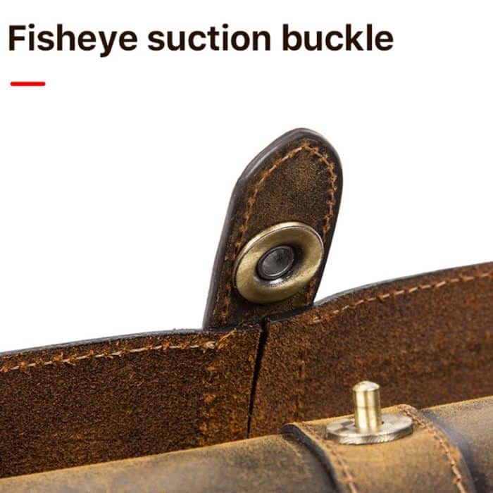 KONTAKTE FAMILIE CF1117 Uhrenbox aus Leder mit Retro-Crazy-Horse-Textur, runde Schnalle, Aufbewahrungsbox, Fassungsvermögen: Platz für 3 Uhren, CF1117 – Bild 5