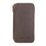 Contacts Family CF1114 Leder-Uhrenbox, Retro-Crazy-Horse-Leder-Reißverschluss-Paar-Uhrentasche, CF1114