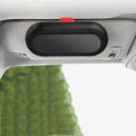 Auto-Brillenetui, multifunktionale Aufbewahrungskarte für Innenvisiere, Back Single Snap Black, Back Single Snap White