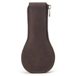 Kontakte Familie CF1112 Einzeluhr Position Retro Crazy Horse Lederuhr Aufbewahrungsbox Uhr Reißverschlussetui, CF1112