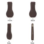 Kontakte Familie CF1112 Einzeluhr Position Retro Crazy Horse Lederuhr Aufbewahrungsbox Uhr Reißverschlussetui, CF1112 – Bild 3