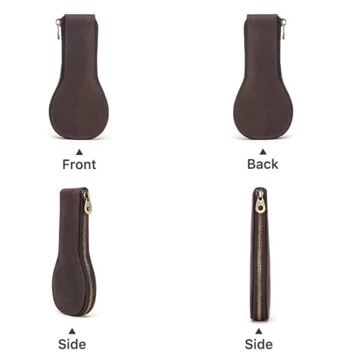 Kontakte Familie CF1112 Einzeluhr Position Retro Crazy Horse Lederuhr Aufbewahrungsbox Uhr Reißverschlussetui, CF1112 – Bild 3