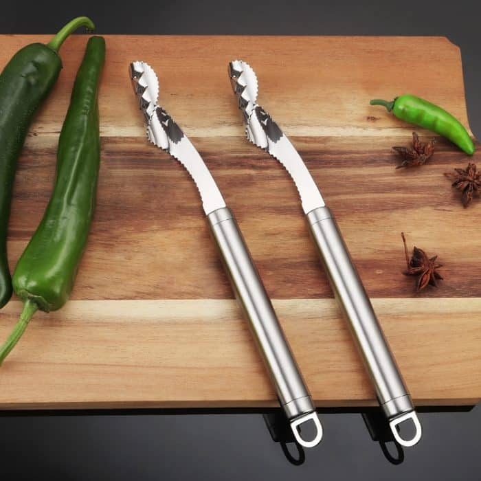 Pfefferkernentferner aus Edelstahl, Tomatenkernentferner – Bild 2