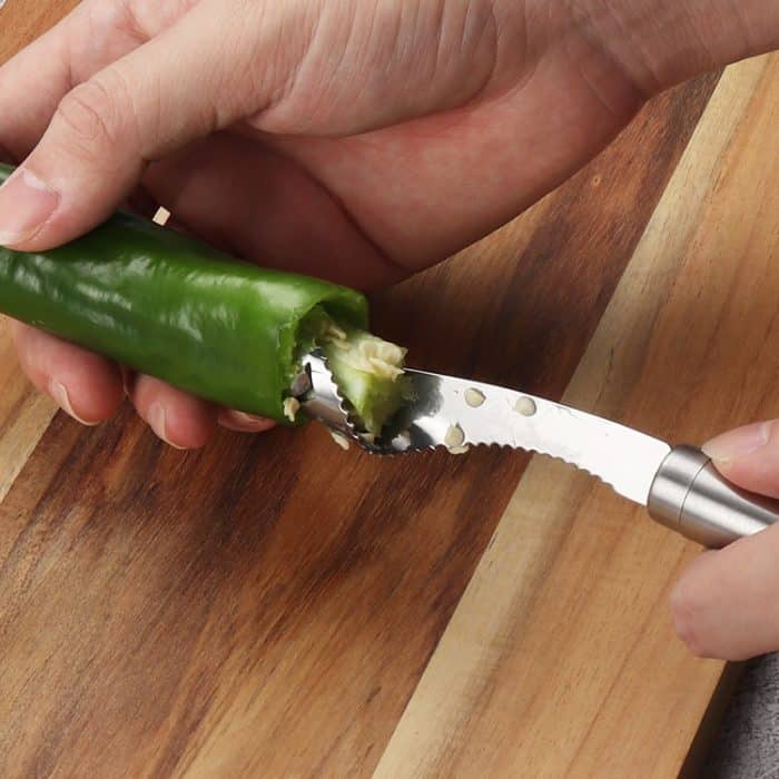 Pfefferkernentferner aus Edelstahl, Tomatenkernentferner – Bild 7
