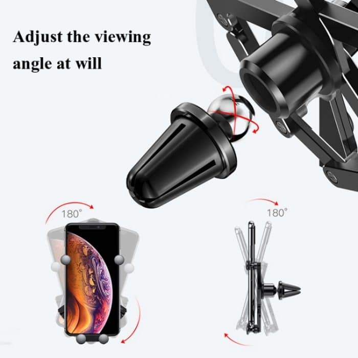 Oatsbasf 02750 Schwerkraft-Auto-Handyhalterung, Navigations-Schnallenhalterung im Auto, Luftauslasshalterung – Bild 5