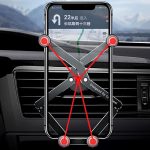 Oatsbasf 02750 Schwerkraft-Auto-Handyhalterung, Navigations-Schnallenhalterung im Auto, Luftauslasshalterung – Bild 7