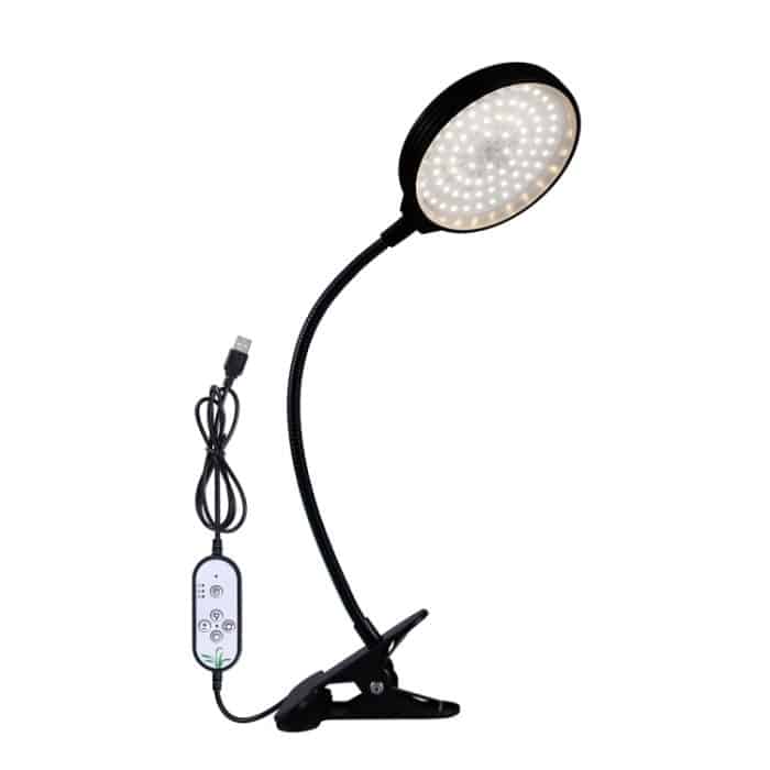 LED-Pflanzenwachstumslampe, USB-Fernbedienung, Clip, wasserdicht, volles Spektral-Naturweiß, Sämling-Pflanzlicht, 15W One Head, 30W Two Head, 45W Three Head, 60W Four Head – Bild 1