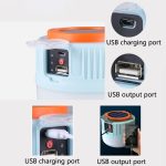 Solar Camping Licht Haushalt Outdoor LED Beleuchtung Glühbirne Licht, Stil:, 508 Remote Control (Blue Orange), 509 Charging (Blue Orange), 508 Remote Control (Black Gold) – Bild 5