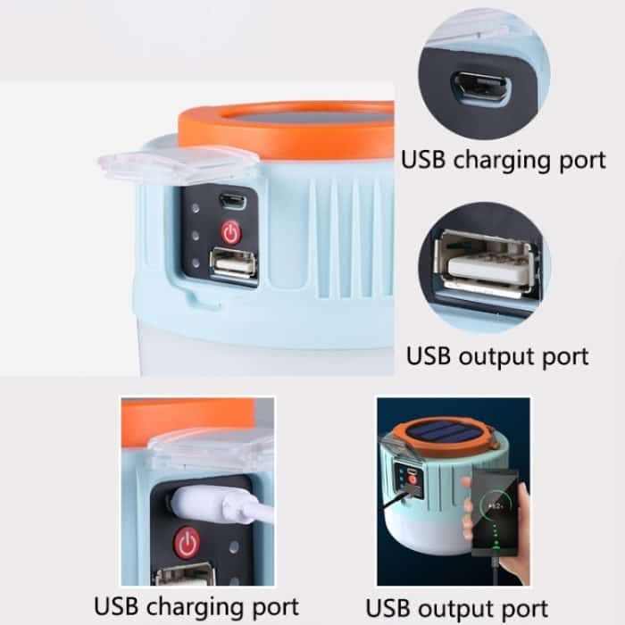 Solar Camping Licht Haushalt Outdoor LED Beleuchtung Glühbirne Licht, Stil:, 508 Remote Control (Blue Orange), 509 Charging (Blue Orange), 508 Remote Control (Black Gold) – Bild 5