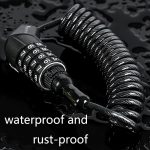 WEST BIKING YP0705063 Fahrradschloss Motorradhelmschloss Diebstahlsicheres Passwort-Kabelschloss, WEST BIKING YP0705063 – Bild 5