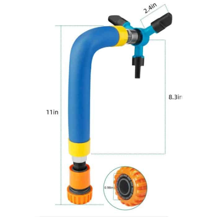 Trampolin 360 Grad automatisch rotierender Sprinkler Gartenwasserspielzeug, Größe:, Large (Green), Small (Blue) – Bild 2