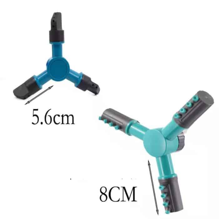 Trampolin 360 Grad automatisch rotierender Sprinkler Gartenwasserspielzeug, Größe:, Large (Green), Small (Blue) – Bild 3