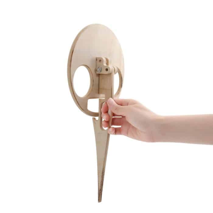 Tragbarer klappbarer Weintisch für den Außenbereich, Strandtisch für den Außenbereich, Black, Double Layer Wood Color, Double Layer Black – Bild 3