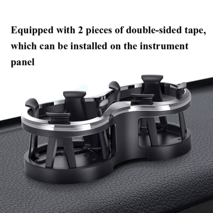 Shunwei SD-1038 Auto Dual-Loch-Wasser-Becherhalter Cola Vakuum-Flaschenhalter für zwei Getränkehalter – Bild 6