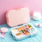 XINGCHENG XC-451 Mikrowellen-Studenten-Lunchbox, Kunststofffach, tragbare Lunchbox – Bild 2