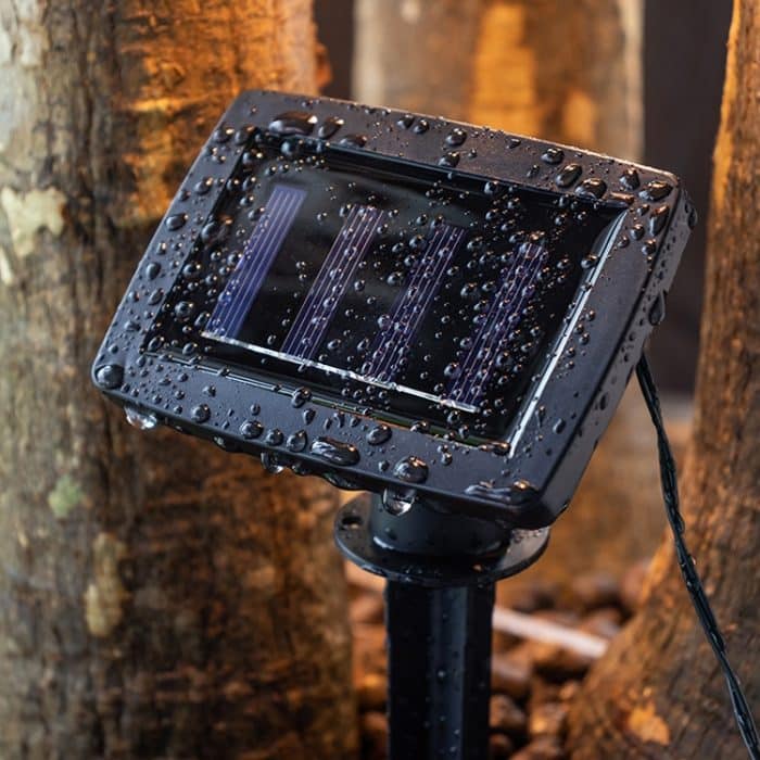 Solar Outdoor Korridor Lichterkette IP65 Eisen Festival Dekoration Lichterketten, 4m 10LEDs, 6m 20LEDs – Bild 6