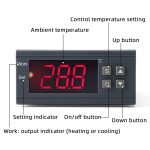 MH-1210W Digital LCD-Temperaturregler Thermoelement-Thermostatregler mit Sensor-Termometer, Temperaturbereich: -50 bis 110 Grad Celsius – Bild 4