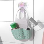 Küche Schwamm Abflusshalter Weizenfaser Lagerregal Korb Waschlappen Toilette Seife Regal Organizer – Bild 8