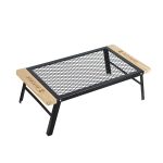 CLS Outdoor Klappbarer Netztisch Camping Eisen Klapptisch Tragbarer Grillständer Auto Campingständer