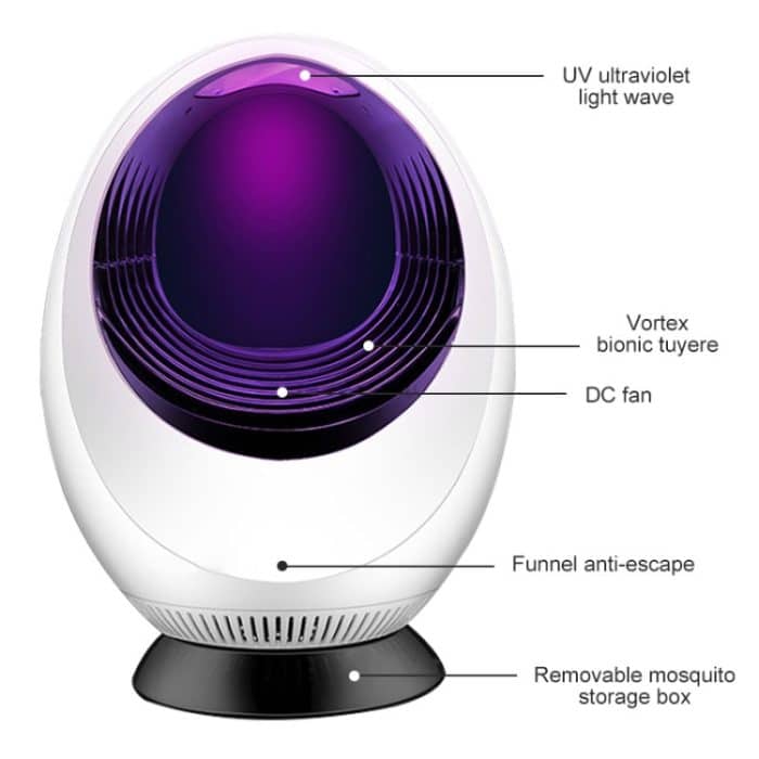 168 LED Photokatalysator-Mückenvernichtungslampe, Haushalts-Mückenfanglampe, Mosquito Catching Lamp White – Bild 4