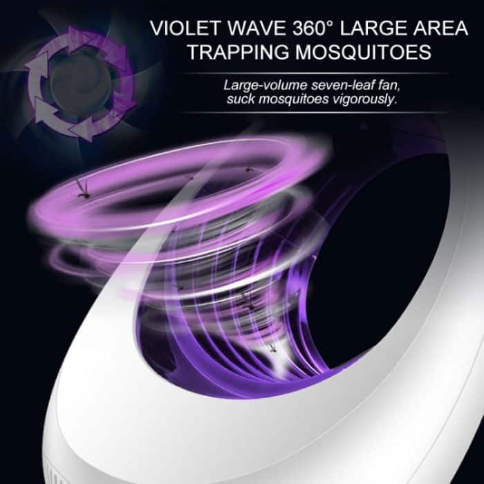 168 LED Photokatalysator-Mückenvernichtungslampe, Haushalts-Mückenfanglampe, Mosquito Catching Lamp White – Bild 5