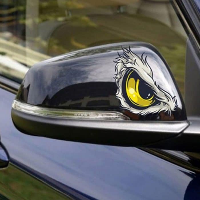 10 PCS Auto Reflektierende Auto Aufkleber Rückspiegel Auge Lustige Aufkleber 3D Scratch Blocking Körper Aufkleber Dekorative Aufkleber – Bild 4