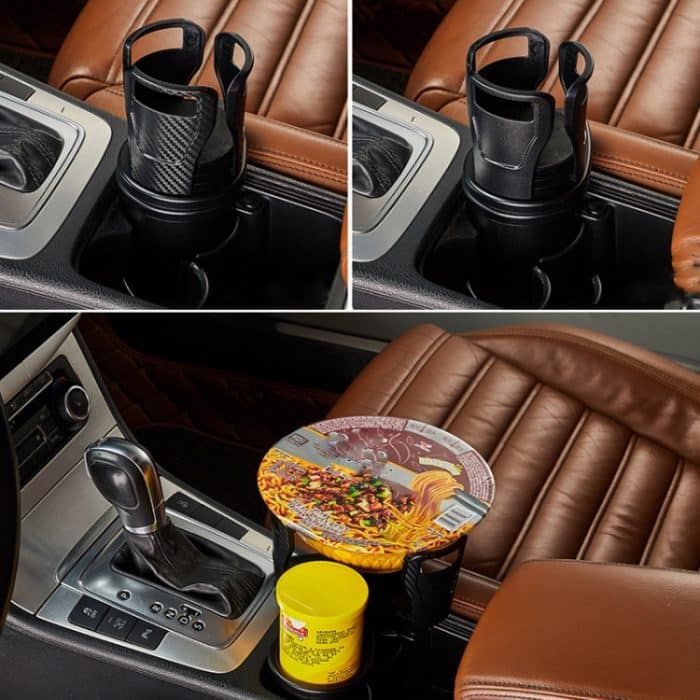 Multifunktionales Auto-Tassenregal, modifiziertes Tassenmatten-Getränkeregal, SB-1099 Matt Black, SB-1099 Carbon Fiber Black – Bild 2