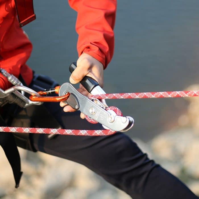 XINDA XD8604 Handgesteuertes Kletterstopp-Abseilgerät für den Außenbereich, Abseilgerät, XINDA XD8604 (Blue), XINDA XD8604 (Silver) – Bild 7