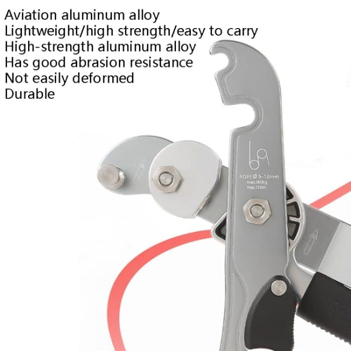 XINDA XD8604 Handgesteuertes Kletterstopp-Abseilgerät für den Außenbereich, Abseilgerät, XINDA XD8604 (Blue), XINDA XD8604 (Silver) – Bild 3