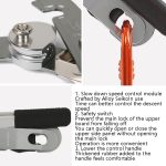 XINDA XD8604 Handgesteuertes Kletterstopp-Abseilgerät für den Außenbereich, Abseilgerät, XINDA XD8604 (Blue), XINDA XD8604 (Silver) – Bild 4