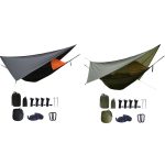 Strut Moskitonetz-Hängematte, Diamant-Sonnenschutz-Set, Outdoor-Camping, automatisches, schnell öffnendes Anti-Moskito-Hängematten-Baldachin-Set, 360x290cm Black, 360x290cm Army Green – Bild 2
