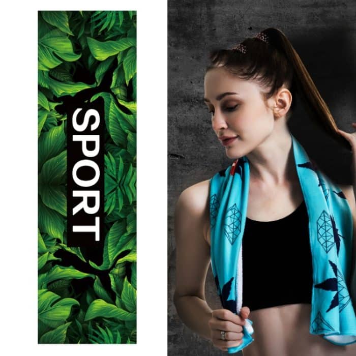 TBD0574651501A.jpg 2 Stück Fitness-Kalthandtuch, Outdoor-Sport, kühlendes, schnell trocknendes Handtuch, Größe: 100 x 30 cm, Quick-Drying Towel, Size: 100 x 30cm(Greenery), Quick-Drying Towel, Size: 100 x 30cm(Maple), Quick-Drying Towel, Size: 100 x 30cm(Sky)... – Bild 1