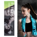 2 Stück Fitness-Kalthandtuch, Outdoor-Sport, kühlendes, schnell trocknendes Handtuch, Größe: 100 x 30 cm, Quick-Drying Towel, Size: 100 x 30cm(Power), Quick-Drying Towel, Size: 100 x 30cm(Fairy Deer), Quick-Drying Towel, Size: 100 x 30cm(Blue Feather)...