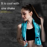 2 Stück Fitness-Kalthandtuch, Outdoor-Sport, kühlendes, schnell trocknendes Handtuch, Größe: 100 x 30 cm, Quick-Drying Towel, Size: 100 x 30cm(Power), Quick-Drying Towel, Size: 100 x 30cm(Fairy Deer), Quick-Drying Towel, Size: 100 x 30cm(Blue Feather)... – Bild 6