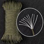 10-adriges 31 m langes Regenschirmseil, Outdoor-Traktionsrettungsbindeseil, Wäscheleine, Zeltseil, Kletterseil, 31m Random Color Delivery