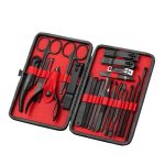 25 Stück/Set Nagelknipser für Zuhause, Pediküre und Nagelpflege, Black Red