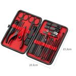 25 Stück/Set Nagelknipser für Zuhause, Pediküre und Nagelpflege, Black Red – Bild 3