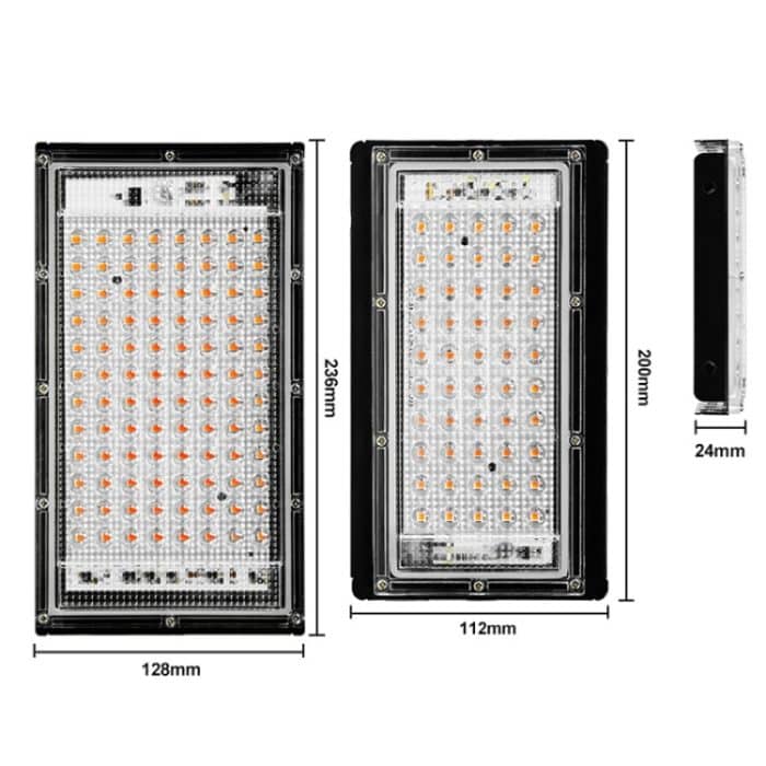 LED-Pflanzenlicht, vollständige Spektroskopie, wasserdichte Wachstumslampe, Sämlinge, Gemüsefülllampe, EU Plug 50 Beads 50W, EU Plug 96 Beads 100W, UK Plug 50 Beads 50W, UK Plug 96 Beads 100W, AU Plug 50 Beads 50W, AU Plug 96 Beads 100W... – Bild 3