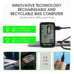 WEST BIKING Mountainbike, Rennrad, fünfsprachige Codetabelle, USB-Reiten, kabellose Codetabelle, Tachometer, YP0702075 – Bild 5