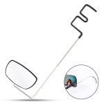 2 Stück WEST BIKING Fahrrad-Reitbrille, Mini-Rückspiegel, mehrfach winkelverstellbarer flacher Spiegel, Helmet Mini  Rearview Mirror