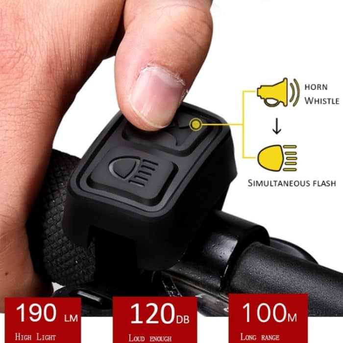 GOOFY DT-6105 Fahrradhupe, Mountainbike-Frontlicht, Warnleuchte, Spezifikation:, Double Head Charging (5 Watt Black), Battery (3 Watt Black), Battery (3 Watt Red), Battery (3 Watt Sky Blue) – Bild 4