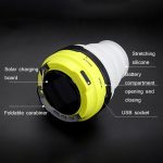 GOOFY DT-7107A Outdoor Solar USB wiederaufladbare Campingleuchte Tragbare einziehbare multifunktionale LED-Zeltleuchte – Bild 3