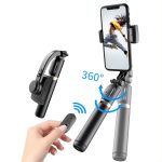 CYKE Q08 Anti-Shake Gimbal Bluetooth Selfie Stick Handheld Telefon Live Stativ, No light Version – Bild 2