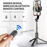 CYKE Q08 Anti-Shake Gimbal Bluetooth Selfie Stick Handheld Telefon Live Stativ, No light Version – Bild 11